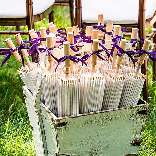 parasols for wedding guests