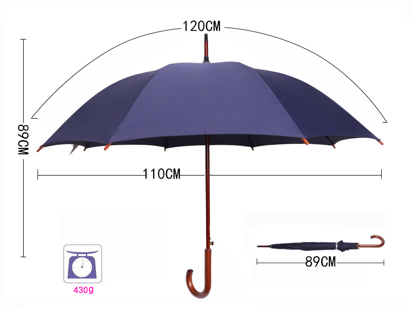 hotel guest umbella sizes