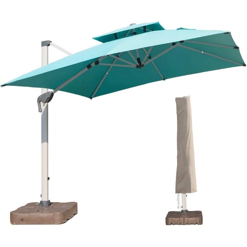 9FT Cantilever Umbrella with Waterproof Cover