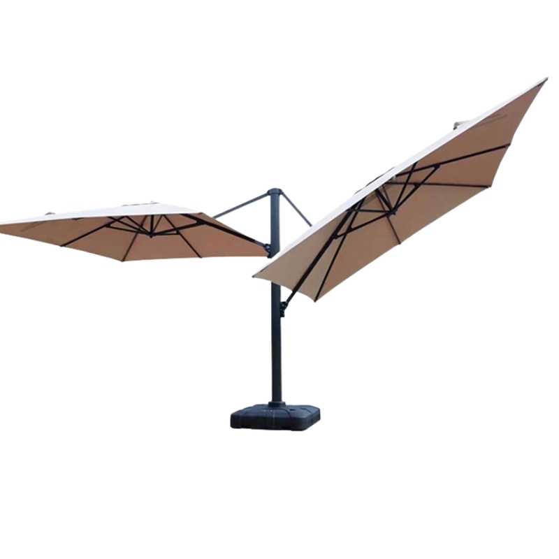 Outdoor Rocker Arm Open And Close Cantilever Cafe Umbrella