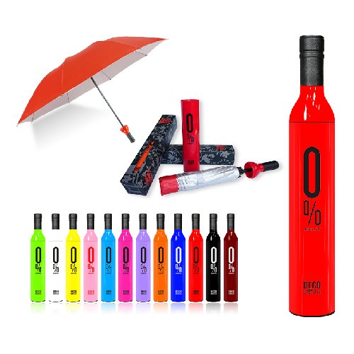 wine bottle umbrellas with logo